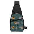 thumbnail image 4 of Xecao's Big Machine Print Sling Bag: A Versatile Chest, Shoulder, and Crossbody Backpack for Casual Days Out, Perfect for Both Men and Women, 4 of 6