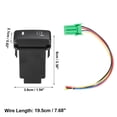 thumbnail image 3 of Unique Bargains 1 Pcs Hole Expansion Port Switch Rearview Mirror Heating Switch with Wire for Toyota Alphard ANH10, 3 of 8