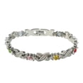 thumbnail image 1 of Fiudx Pulsera Magnética de Circonitas para Parejas, Magnetoterapia para Mejorar La Salud, Accesorio de Moda con Diseño Elegante, Alivio Del Dolor, Uso Diario para Mujer, Potencia de 3500 Gauss., 1 of 2