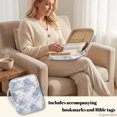 thumbnail image 5 of HELLHERO Blue Watercolor Roses Bible Cover Case, Zippered Pocket Portable Quilted Bible Cover Polyester Fabric Bible Carrying Case Bag for School Daily Life, 5 of 9