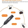 thumbnail image 4 of COMICA XLR Lavalier Condenser Microphone,CVM-V02O Omnidirectional Lapel Lavalier Microphone,Clip on Mic Interview Kit fo, 4 of 7