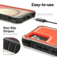 thumbnail image 6 of ExoGuard For Samsung Galaxy A02S Case, Phone Case with Screen Protector and Kickstand (Orange), 6 of 8