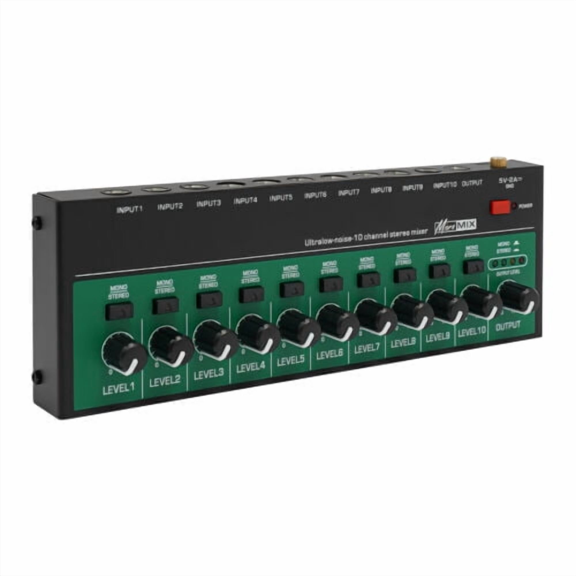 TFCFL 10 Channel Audio Mixer Professional Live Studio Mixing Console w/ USB Charging Cable & Plug