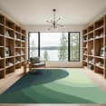 thumbnail image 2 of ODIKA 2'x3' Machine Washable Non-Slip Area Rug, Minimalist Gradient Fade Decorative Artistic Floor Statement High Traffic Rug with Pad, Gray, 925683, 2 of 8
