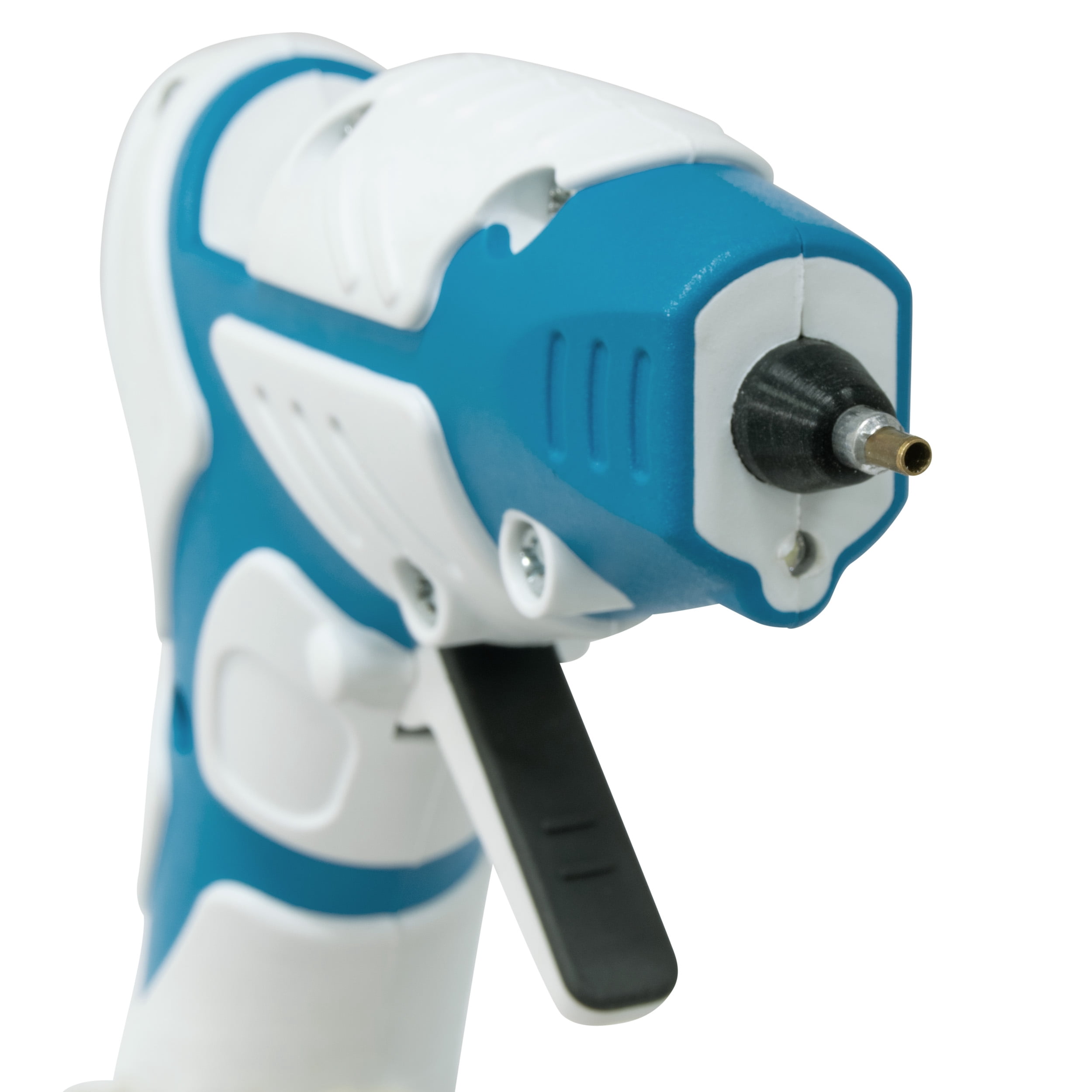 Mini Cordless Hot Glue Gun Precision Nozzle with LED Guiding Light, Anti-Drip (No Stand Needed)