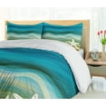 thumbnail image 5 of Ambesonne Abstract Duvet Cover Sets, Modern Waves Starfish, 2-Queen, Blue Beige, 5 of 7