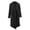 Black, variant on Women's Fuzzy Fleece Overcoats Long Sleeve Maxi Length Open Front Loose Fit Cozy Cardigan Fall and Winter Warm Casual Soft Plush Outerwear with Pockets