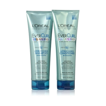 L'Oreal EverCurl Hydracharge Anti-Frizz Shampoo and Conditioner