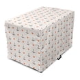 thumbnail image 1 of Anchor Dog Crate Cover, Anchors and Hearts Romantic Beach Holiday Party Gathering Leisure Tour, Easy to Use Pet Kennel Cover Small Dogs Puppies Kittens, 7 Sizes, Vermilion Grey, by Ambesonne, 1 of 6