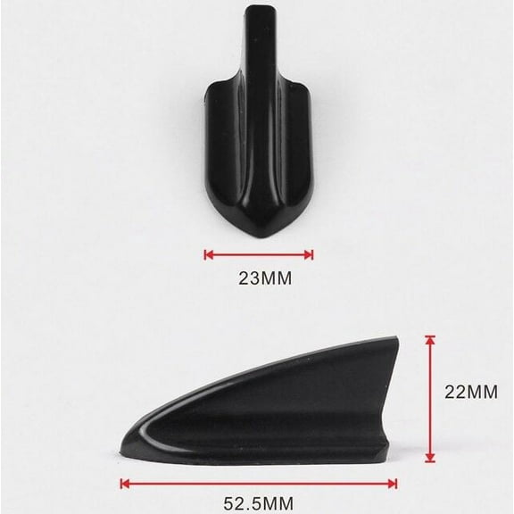 10Pcs Universal Black Plastic Vortex Generators roof Shark Fins Spoiler Wing Kit