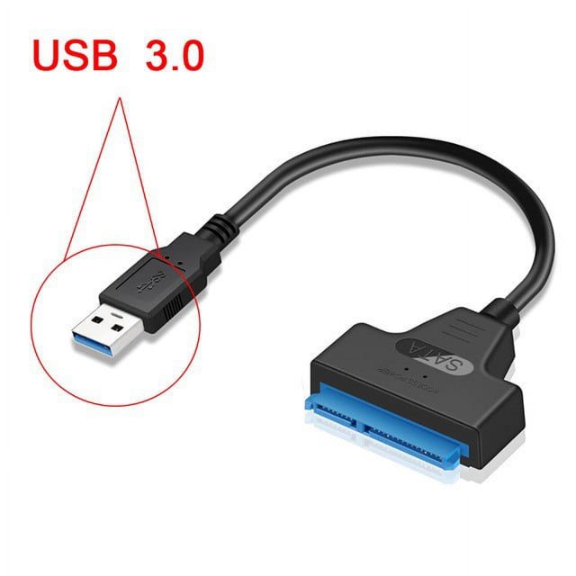 Cable adaptador USB a SATA para unidades SSD/HDD de 2,5", convertidor y cable externo SATA a USB 3.0, convertidor USB 3.0 a SATA III (cable de conversión SATA a USB 3.0)