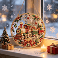 thumbnail image 6 of Christmas Pearl Diamond Art Ornament Kit DIY Hanging Decor, Shimmering Holiday Craft for Tree Window Wall Fireplace(Christmas Train), 6 of 6