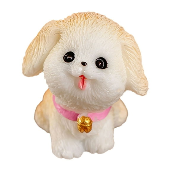 (Clearance) pdqouc Mini Dog Figurines Playset Dog Figure Toy Miniature Figurine Dog Cake Topper Decoration for Kids Toddler Christmas Birthday Gift Fairy Garden Ornament Home Office