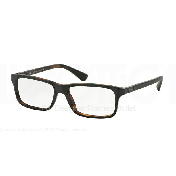 Dominant Verward zijn geïrriteerd raken PRADA Eyeglasses PR 06SV UBH1O1 Black/Matte Tortoise 54MM - Walmart.com