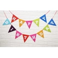 thumbnail image 6 of Inkdotpot Ready To HangHappy BirthdayBunting Pre Strung Birthday Decoration Rustic Kraft Pennant Bunting Banner Flags, 6 of 8