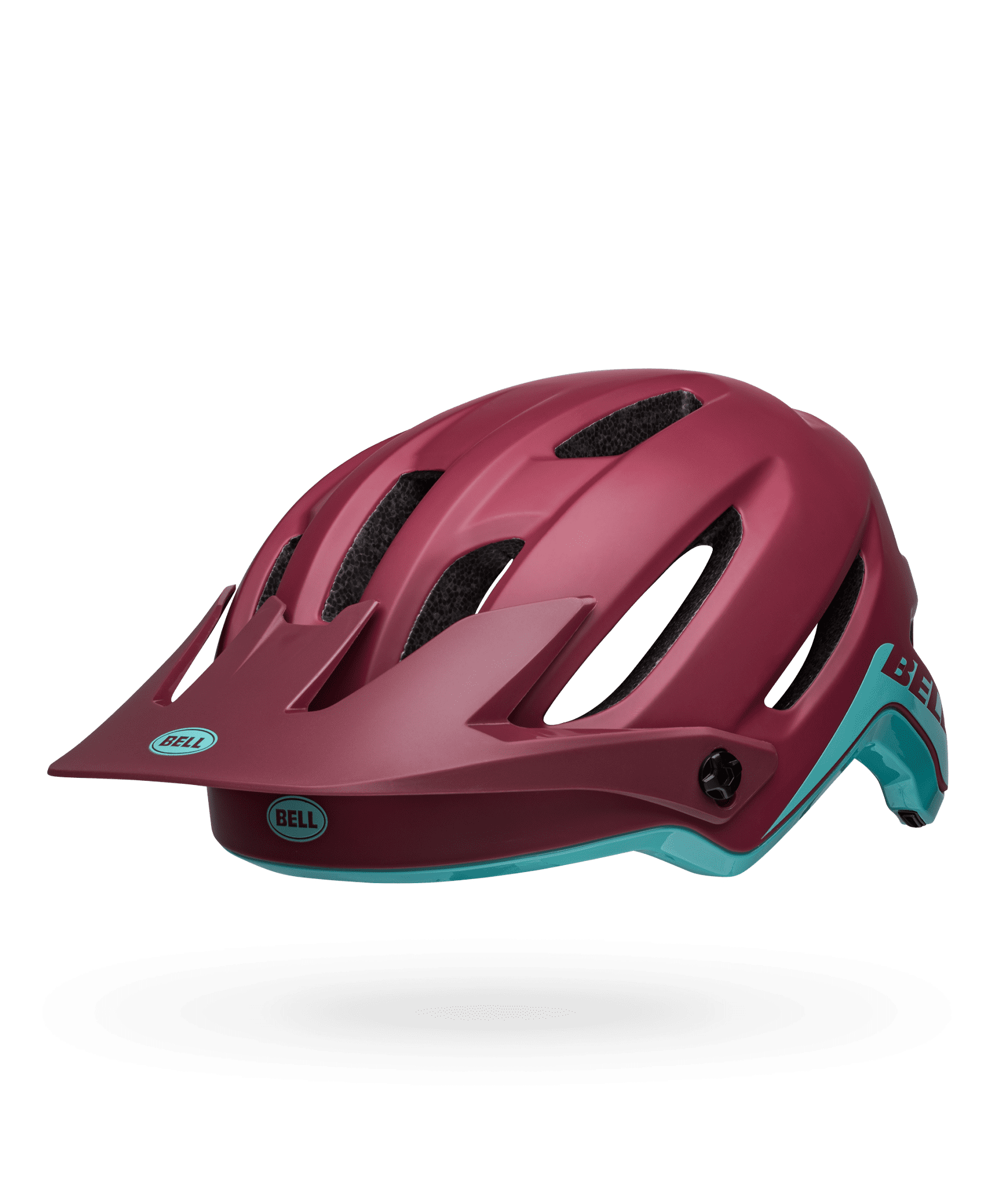 Bell 4Forty MIPS Adult Mountain Bike Helmet - Matte/Gloss Brick Red/Ocean - Size M (55–59 cm)
