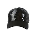 thumbnail image 2 of Top Headwear Glitter Scales Baseball Cap - Black, 2 of 4