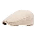 thumbnail image 2 of LIUYUNNN Pack of Classic British Style Newsboy Cap In Houndstooth Blend For And Front Brim Beret With Sun Shield Timeless Filigree Hat For All Seasons, One Size, 2 of 3