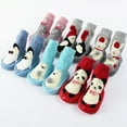 thumbnail image 2 of KEINXS Baby Socks Winter Thick Terry Cotton Baby Girl Sock with Rubber Soles Infant Animal Funny Sock, 2 of 4