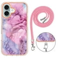 thumbnail image 3 of Case for Google Pixel 6A case,Shiny IMD Marble Pattern Lanyard Case for Girls,Enhanced Camera and Screen Protection Cover, 3 of 6