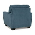 thumbnail image 4 of Benjara Caten 39 Inch Armchair, Transitional Polyester Upholstery, Muted Blue, 4 of 5