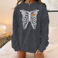 thumbnail image 2 of Camisas sexy de invierno para mujer Cuello redondo Manga larga Tops Impreso Sudadera regular Blusa Fridja fjkfkj1170, 2 of 4