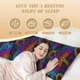 thumbnail image 4 of Bingfone Body Pillow Cover Long Pillow Case With Zipper Decorative Bedding Pillowcase 20"X54" Soft Cushion Pillow Case For Bedroom-Indian Mandalas Dragonfly, 4 of 8