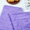 thumbnail image 3 of Home Soft Things Plush Faux Fur Throw & 2 Pillow Covers Set - Paisley Purple - 60"x80"/18"x18" Jumbo, 3 of 9