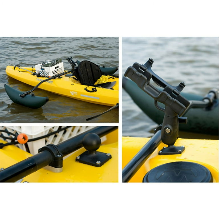 RAM Mounts RAM-ROD 2007 Fly Rod Jr. Fishing Rod Holder with Flat Surface  Rectangle Base