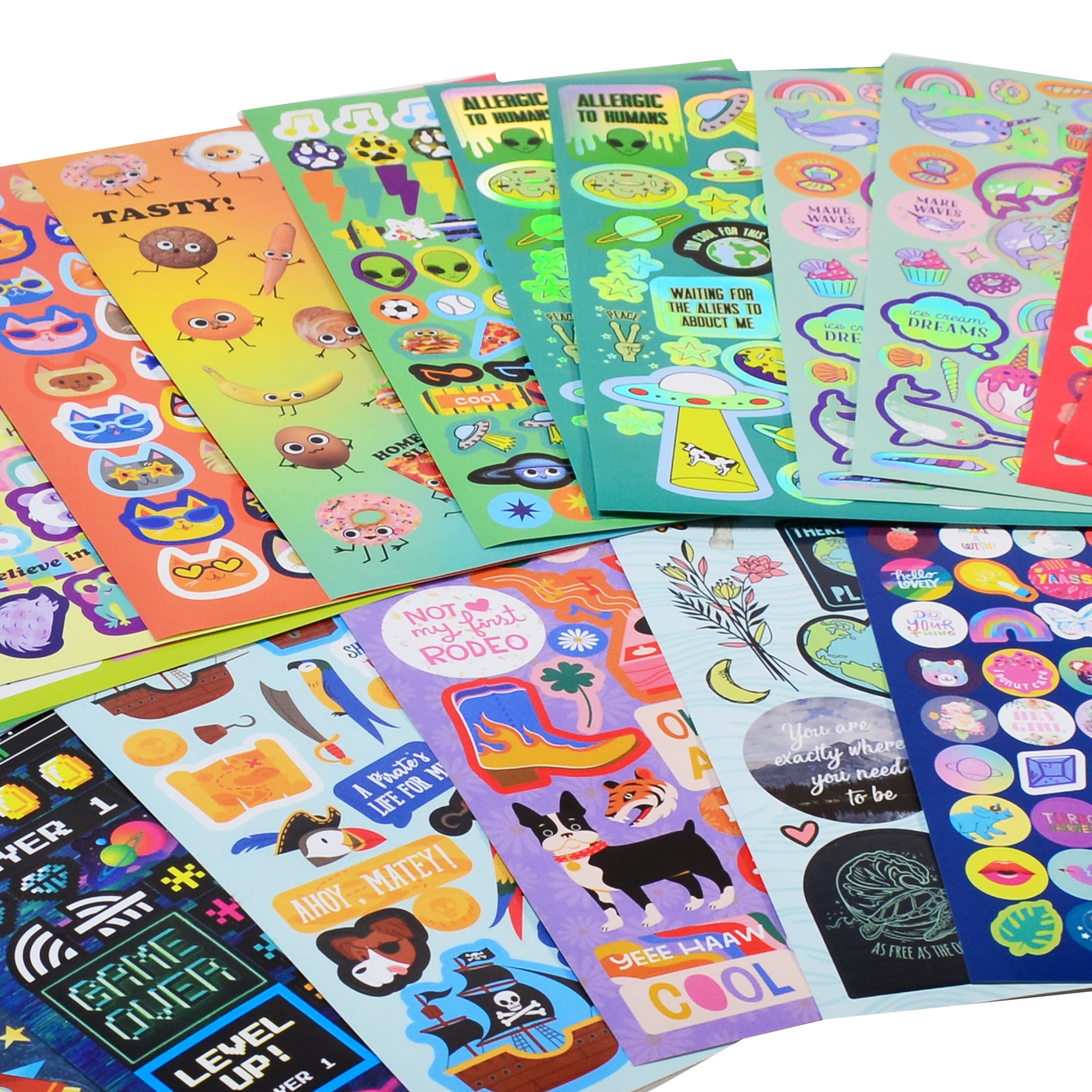 Pen+Gear Best Stickers Ever Box, Puffy, Glitter, Paper, Sticker Set - 3000+ Stickers