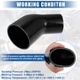 thumbnail image 3 of Codo reductor de silicona Unique Bargains 45 grados 3,5 pulgadas a 4,0 pulgadas negro, 3 of 7