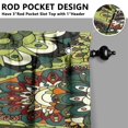 thumbnail image 3 of Paisley Design Kitchen Curtains - Vintage Tier Cafe Curtains for Bathroom Living RV Rod Pocket Window Drapes 36 Inch 2 Panels Set 28"x36" Window Treatment Tiers, 3 of 4
