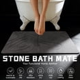 thumbnail image 3 of Stone Bath Mat Diatomaceous Earth Shower Mat Non-Slip Super Absorbent Diatomite Stone Bath Mats for Bathroom Floor Quick Drying(32''×20" Gray), 3 of 7