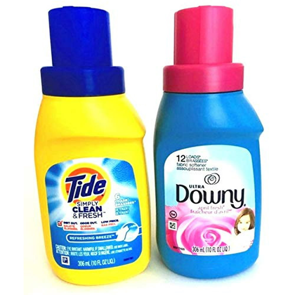 Tide Simply Clean & Fresh & Downy Travel Bundle 2 Items Tide Simply