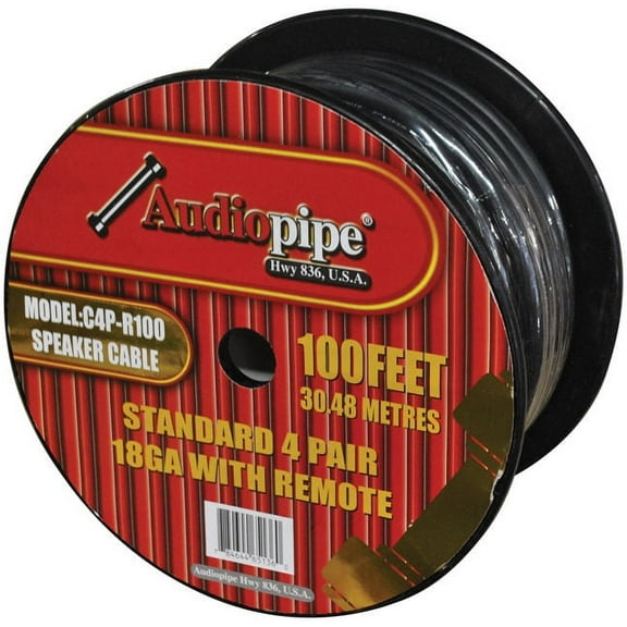SPEED CABLE AUDIOPIPE 100' 9 WIRE; 4PR. SPKRS   REMOTE