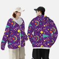 thumbnail image 6 of Sigee Retro 80s Style Print UPF50+ Men's Sun Protection Hoodie Shirt SPF UV Shirt Long Sleeve Fishing Outdoor Lightweight, S-3XL, 6 of 9