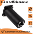 thumbnail image 4 of D Series Panel Mount XLR 3Pin Male to RJ45 Female Feedtrough Chassis Adapter for DMX512 -CON Controller, 4 of 8
