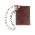 thumbnail image 2 of CTM  RFID Trifold Leather Biker Wallet with Silver Chain (Men), 2 of 6