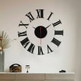 thumbnail image 6 of DIY Wall Clock - Frameless Mute Mirror Sticker Decor, Self-Adhesive EVA Foam Digits for Home Office Cafe & Hall, 20" Customizable Silent Clock, 6 of 6