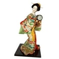 thumbnail image 4 of kowaku Collectible Figurine, Miniature Asian Statue, Traditional Japanese Kimono, Geisha Doll, Kabuki Doll for Desk, Wardrobe, Bedroom F, 4 of 9
