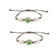 thumbnail image 1 of Guardurnaity 2 piezas de portátil decorativa flor patrón reemplazo hecho a mano Adorable brazalete ornamento regalo de cumpleaños Ropa, zapatos y accesorios Miscelánea Verde, 1 of 6