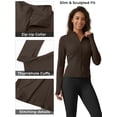thumbnail image 5 of Rosvigor Women’s UPF 50+ Lightweight Athletic Jacket – Full Zip Sun Protection Long Sleeve Hiking Shirt with Thumb Holes, 5 of 8