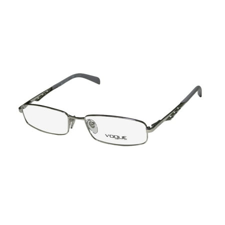 new vogue 3755 womens/ladies designer full-rim silver / gray frame demo lenses 51-16-140 eyeglasses/glasses