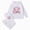 A234-White, variant on Caqnni 4-5 Years Toddler Girl T-Shirt and Leggings Outfit Set, 2-Piece Sweatshirt   Joggers Pants Set A234-Grey