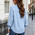 thumbnail image 3 of LEKWK Business Casual Tops for Women Long Sleeve Button Down Shirts Elegant Collared Blouses Fall Professional Office Work Dress Tops, 3 of 8