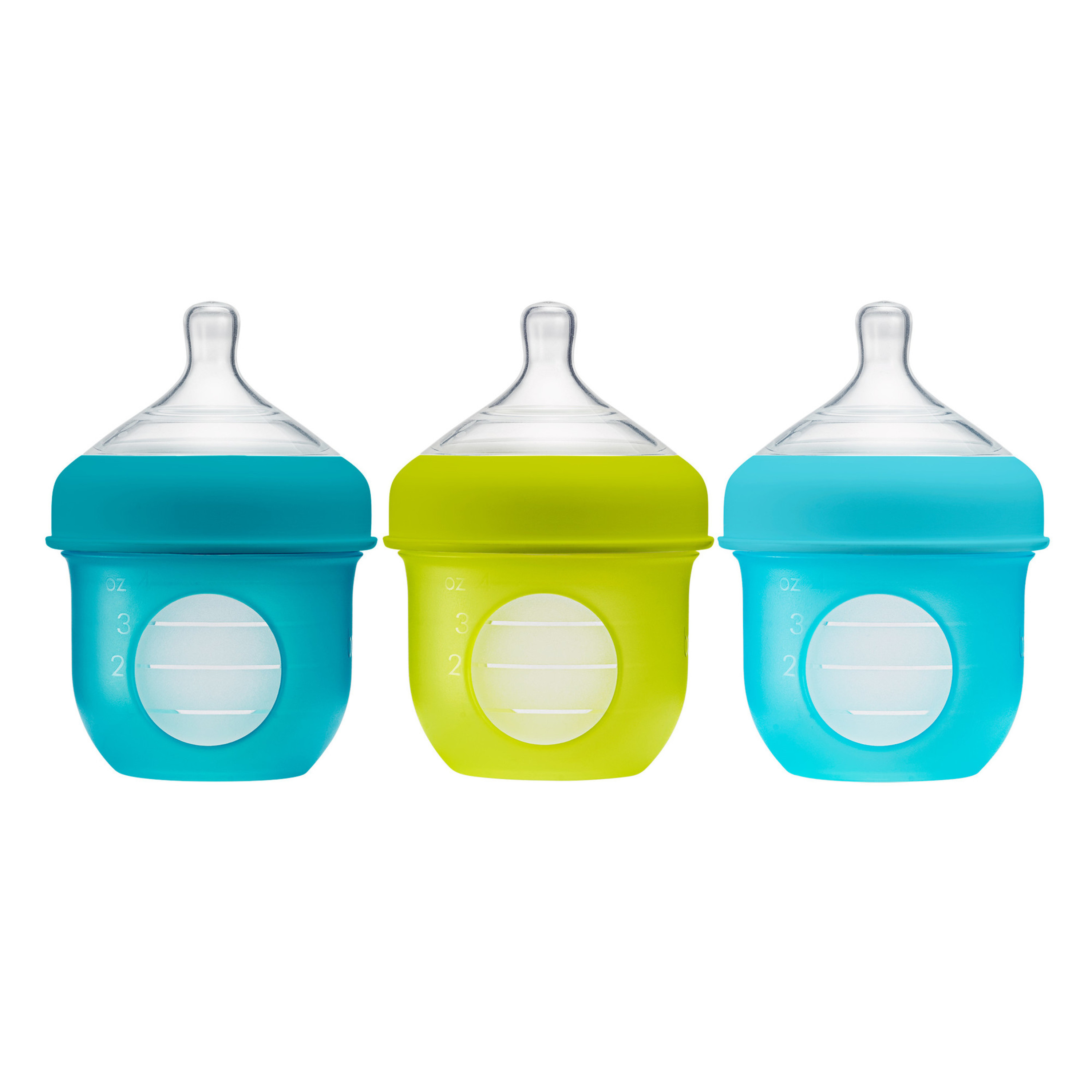 Boon Nursh Silicone Pouch Baby Bottle 4oz 3-Pack photo 2