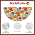 thumbnail image 3 of Fotbe Fall Maple Leaves Pattern Christmas Tree Skirt, Tree Skirts Plush Christmas Decorations, Christmas Tree Skirts Xmas Decorations Holiday Party Decor-30", 3 of 6