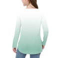 thumbnail image 6 of KyCheLot Girls Long Sleeve Tee Shirts Gradient Color Print Crewneck Loose Side Split Casual Tunic Tops 3-12 Years, 6 of 7