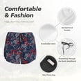 thumbnail image 4 of Rateoe Cool Red Off-Road Vehicle Printed 2 in 1 Women's Workout Shorts for Athletic Gym Running Shorts with Phone Pockets-, 4 of 7