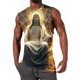thumbnail image 1 of Pullover de Impresión de Moda Casual de los Hombres Cuello Redondo sin Mangas para Deportes Al Aire Libre Y Uso Diario, 1 of 4